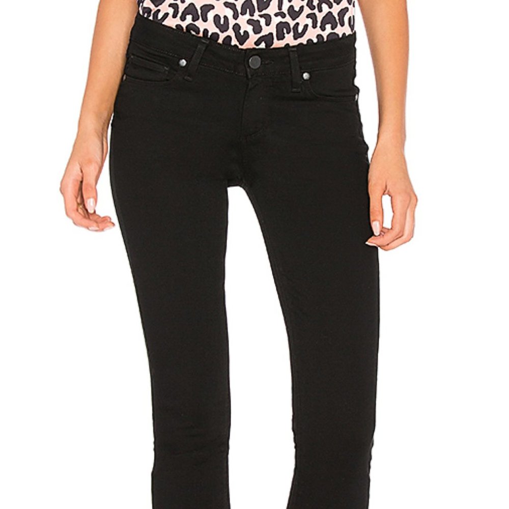 PAIGE Verdugo Crop in Black Overdye